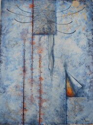 Šedá eminence  108 x 92